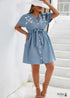 Vestido mini bohemio de talla grande Lillian